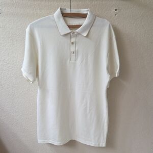Day & Age Off White Short Sleeve Polo Shirt  👌 Size Medium 👕 Like New!